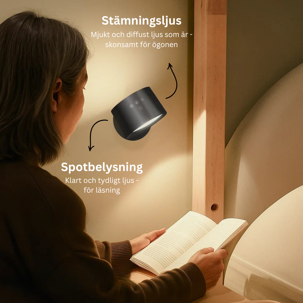 LUMO Freja™ - Trådlös Vägglampa