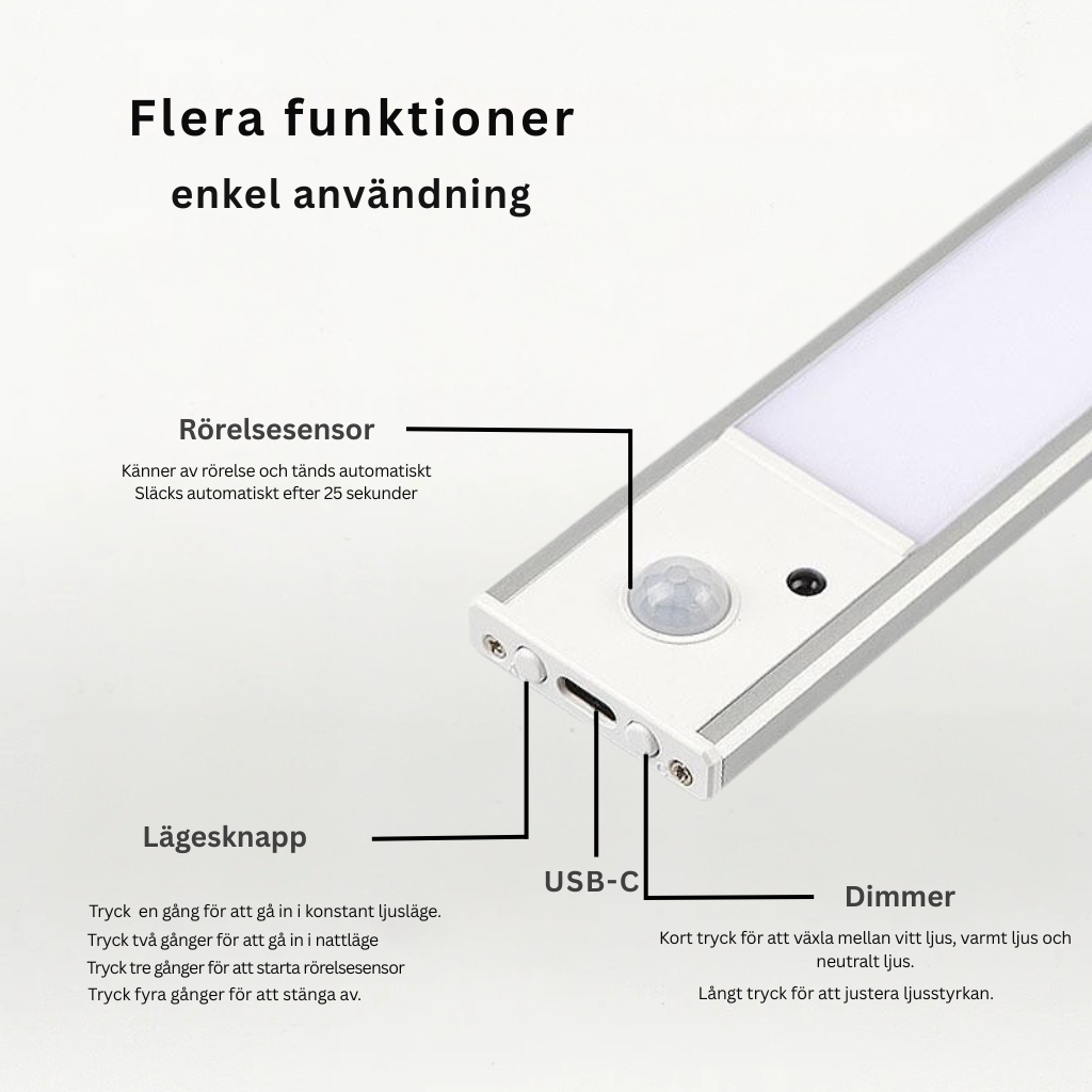 LUMO LED Ljuslist™  Förvandla höstmörkret till ljusa stunder